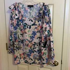 NWT Eloquii 22W Floral Blouse